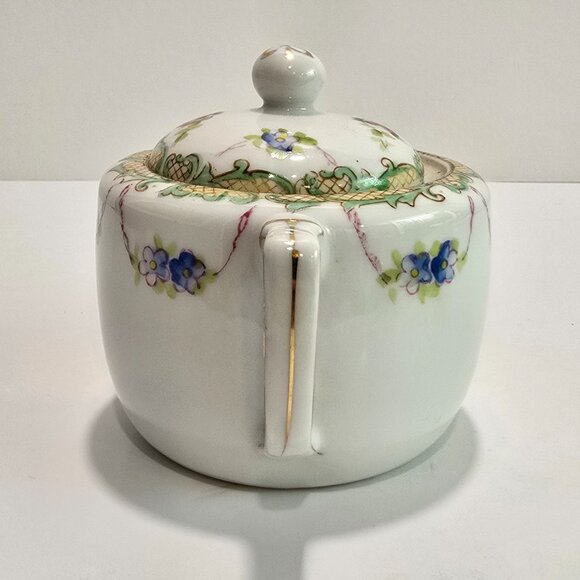 Unique Antique / Vintage Sugar Bowl with Lid, Made in Japan - Picture 2 of 7